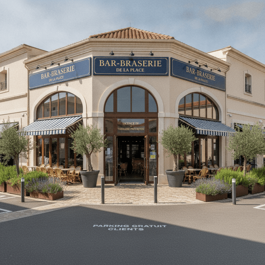 Bar-brasserie 145m² à Vallauris : terrasse - licence IV - Image 1