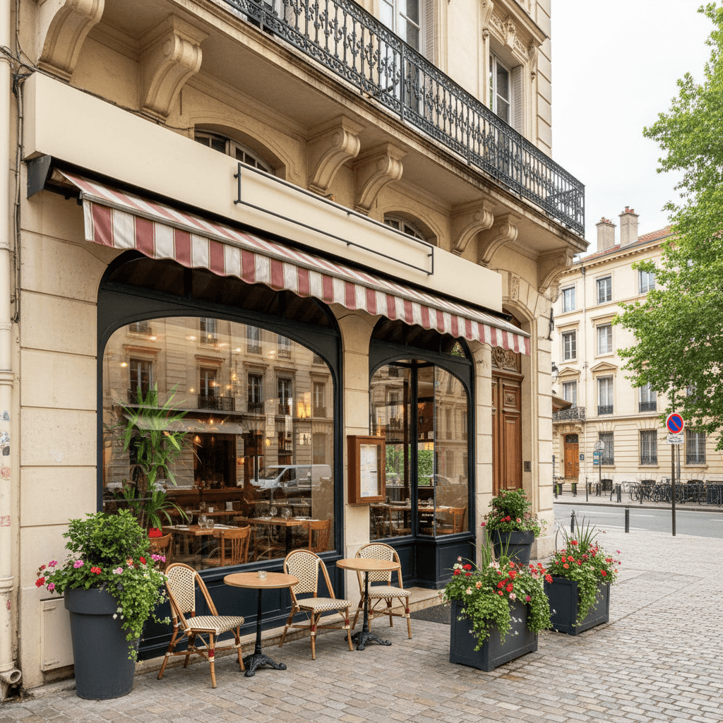 Restaurant 200m² à Lyon : terrasse - licence IV