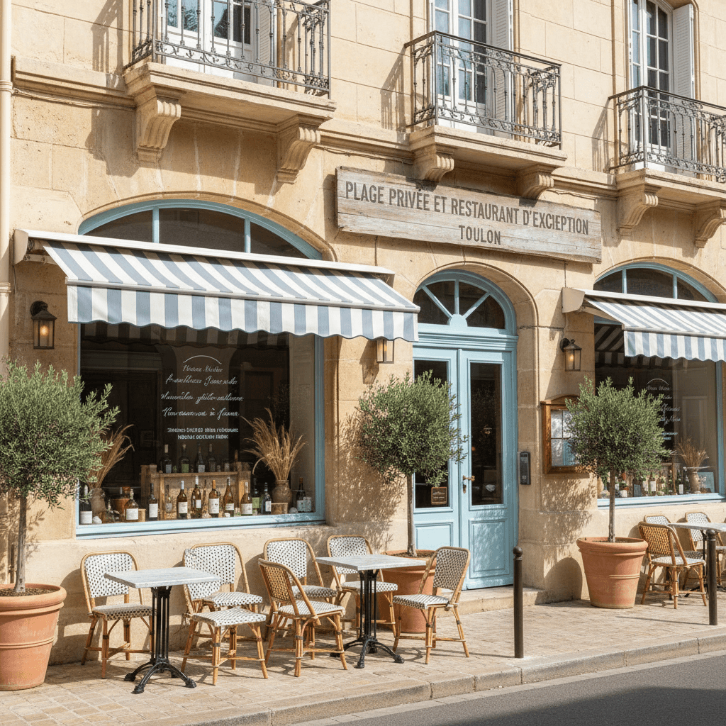 Restaurant 1700m² à Toulon : terrasse - licence IV - Image 1