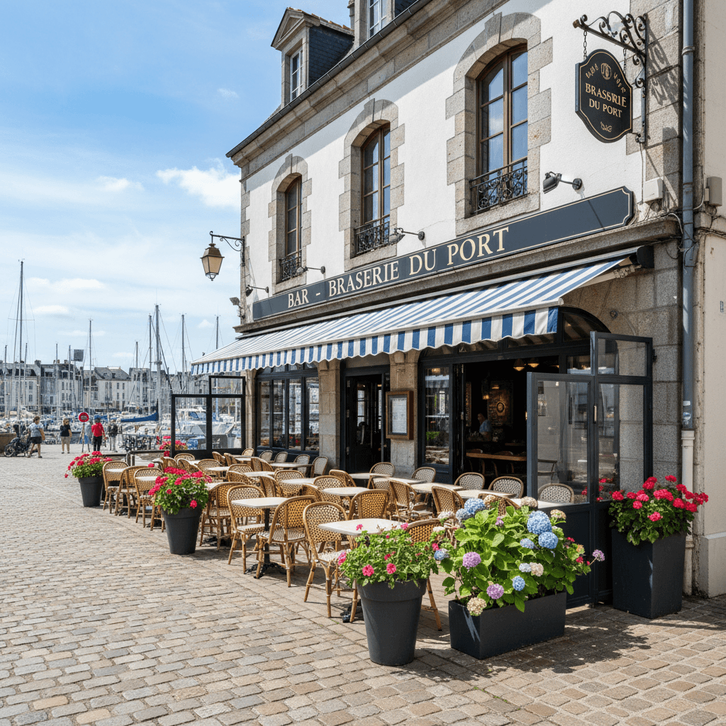 Bar-brasserie à Vannes : terrasse - licence IV - Image 1