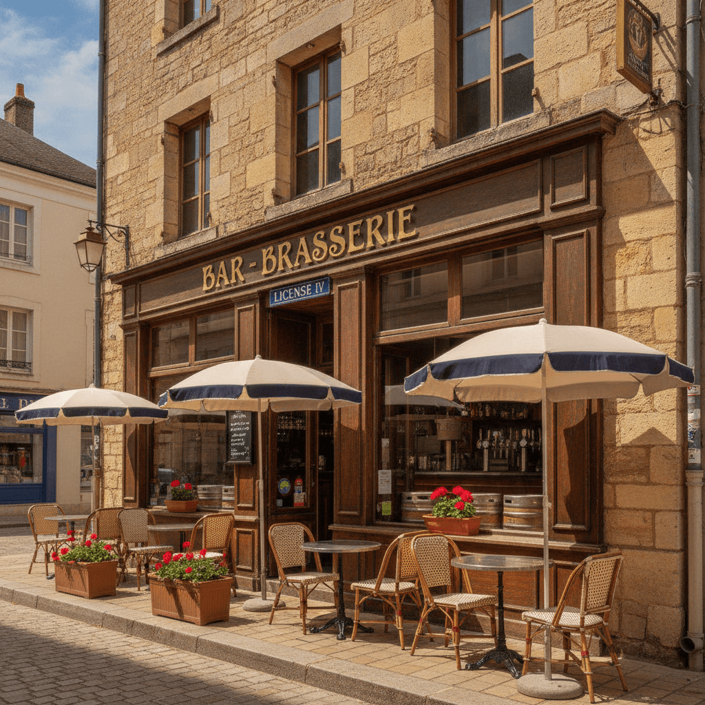 Bar-brasserie 110m² à Libourne : terrasse - licence IV - Image 1