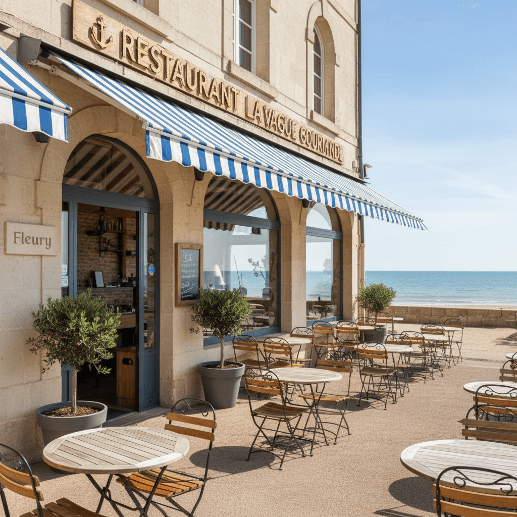 Restaurant à Fleury : terrasse - extraction - Image 1