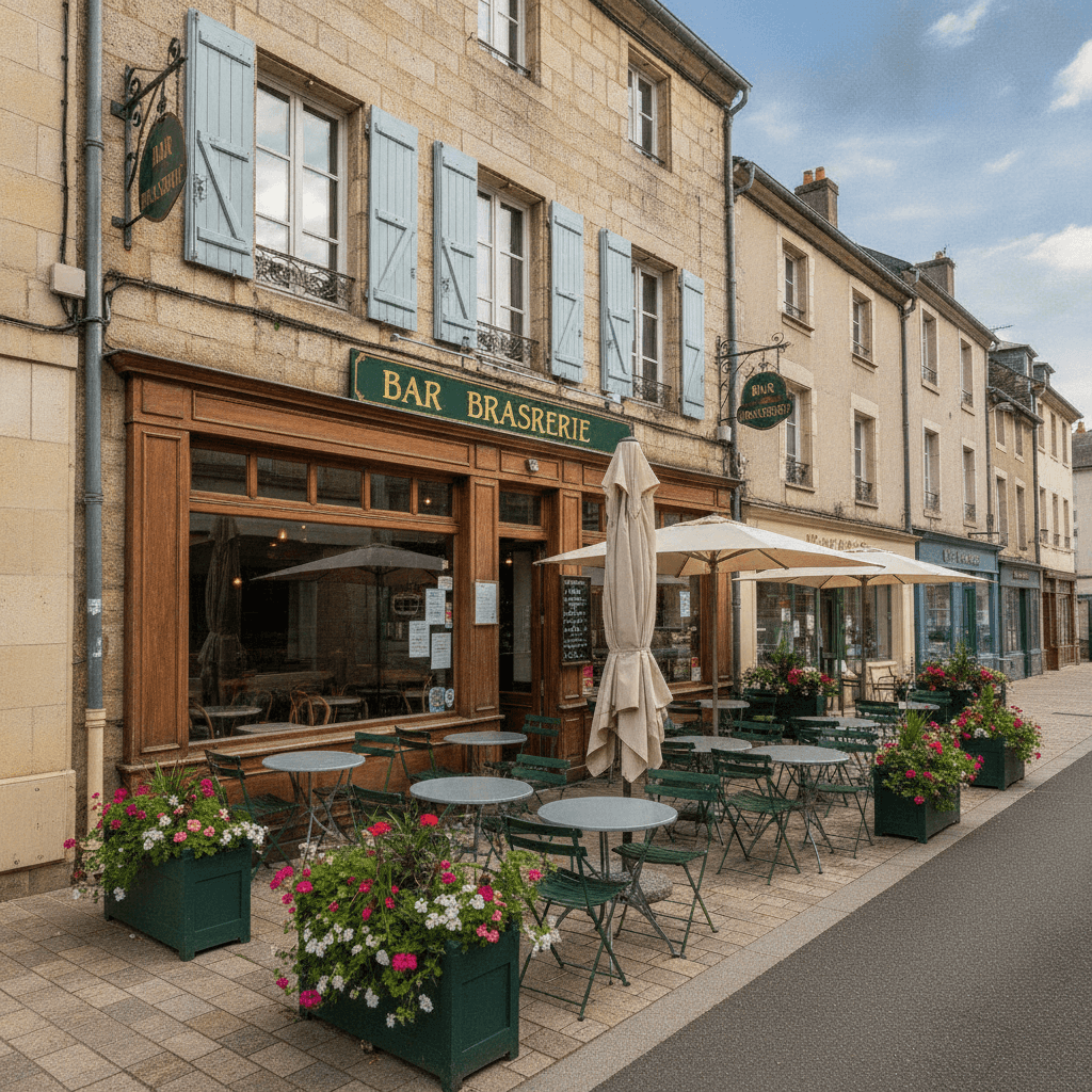 Bar-brasserie 90m² à Saint-Girons : terrasse - licence IV - Image 1