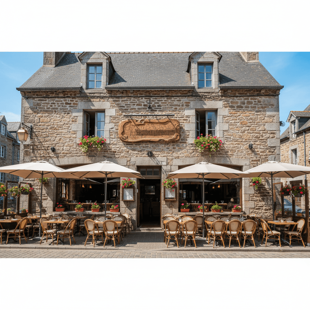 Restaurant à Vannes : terrasse - extraction - Image 1