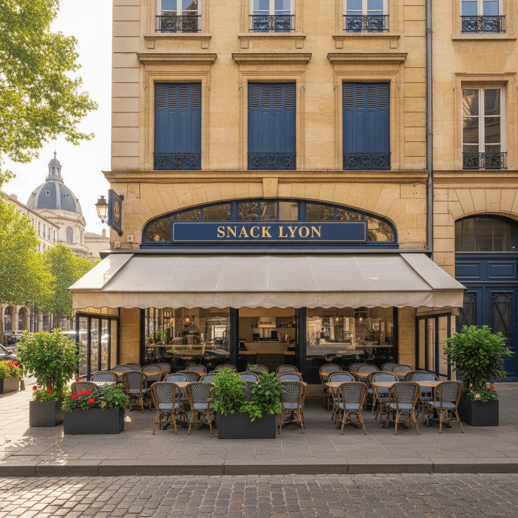 Snack à Lyon : terrasse