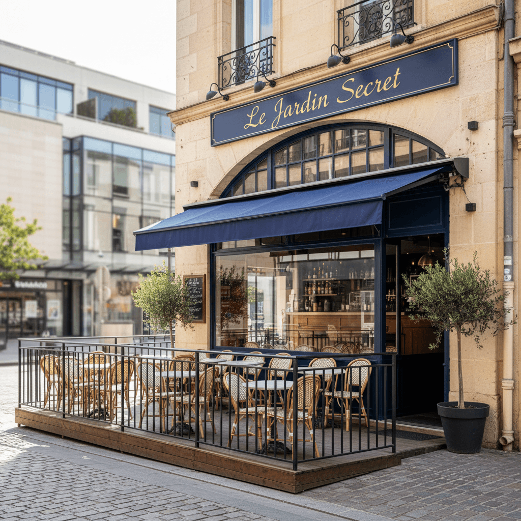 Restaurant à Bordeaux : terrasse - extraction