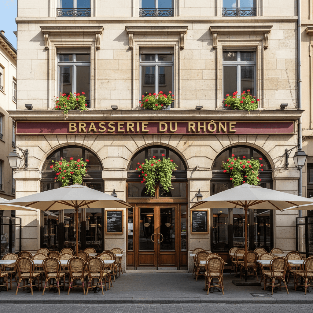 Bar-brasserie 1041m² à Lyon : terrasse