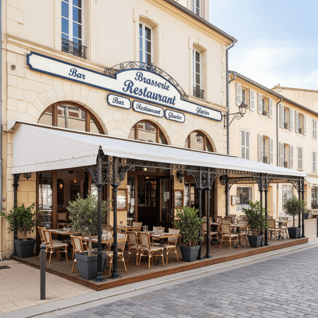 Bar-brasserie 400m² à Balaruc-Les-Bains : terrasse - licence IV - Image 1