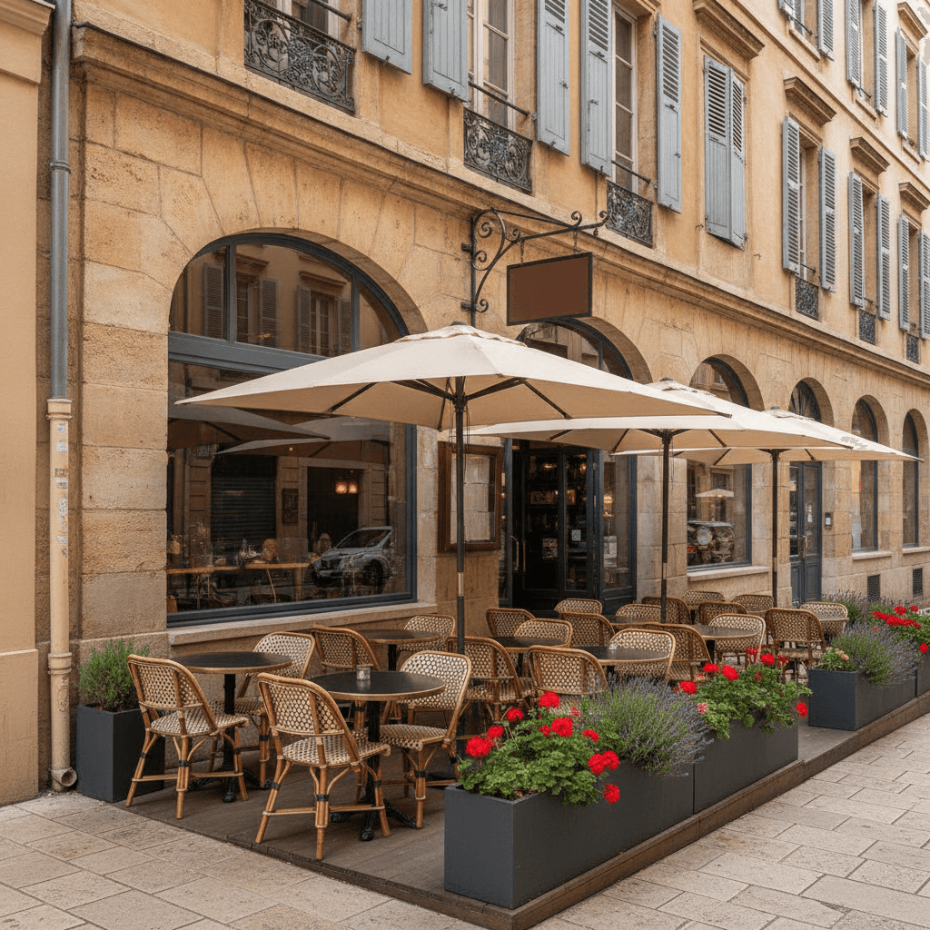 Restaurant à Lyon : terrasse - licence IV