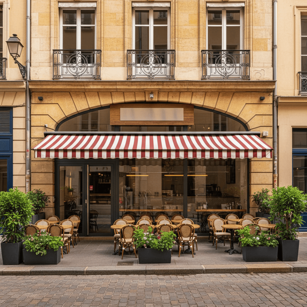 Fast-food 63m² à Lyon : terrasse - extraction - Image 1