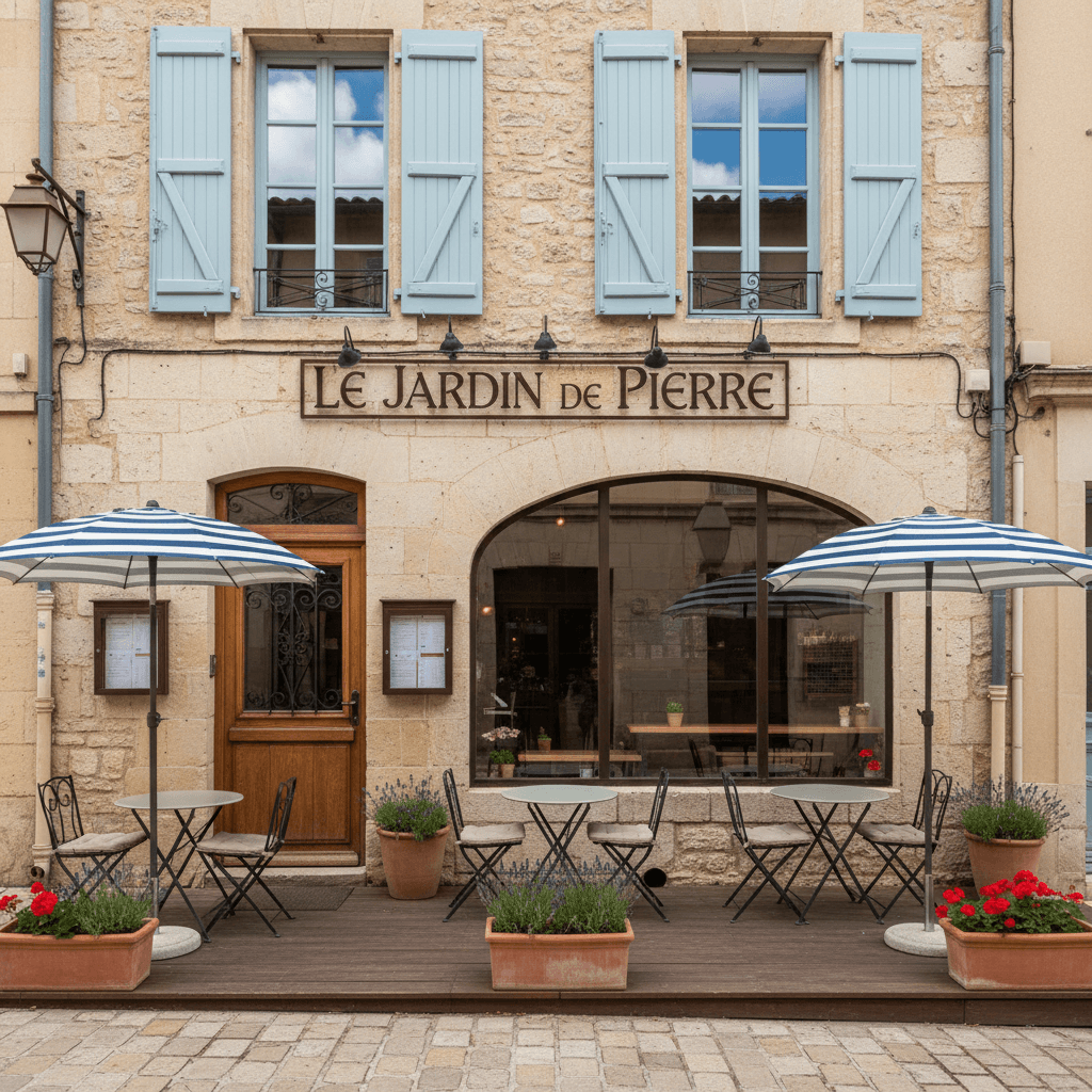 Restaurant 160m² à Vergèze : terrasse - extraction - Image 1
