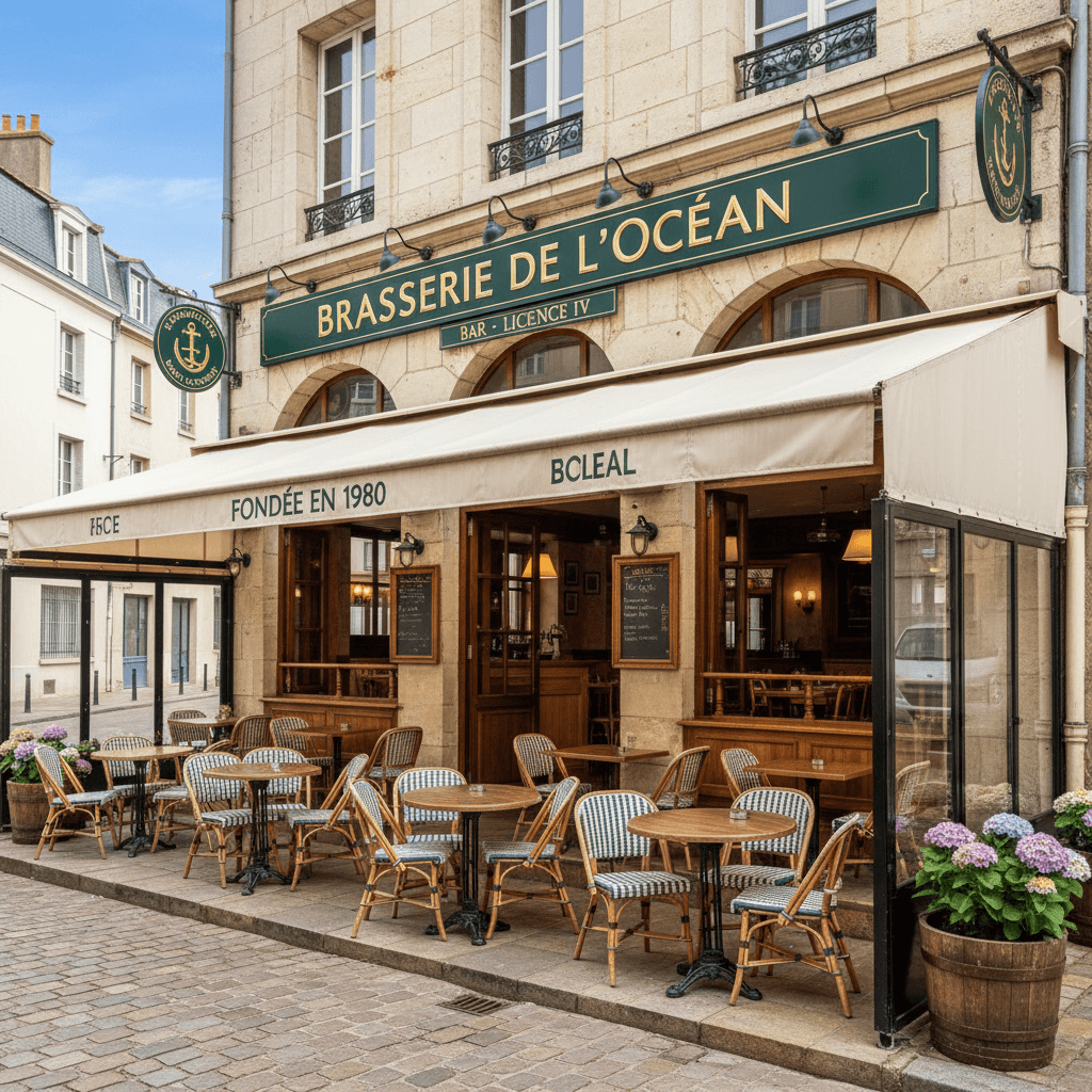 Bar-brasserie à La Rochelle : terrasse - licence IV - Image 1