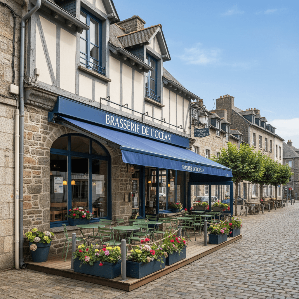Bar-brasserie à Bretagne : terrasse - licence IV - Image 1
