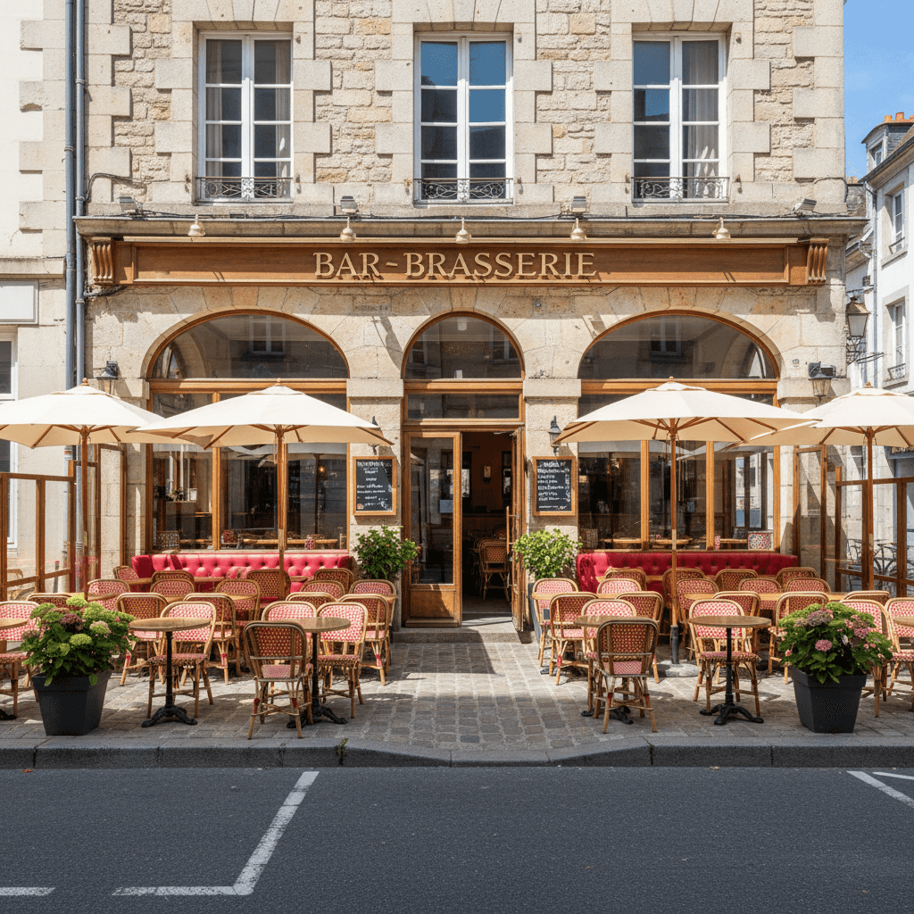 Bar-brasserie à Vannes : terrasse - Image 1