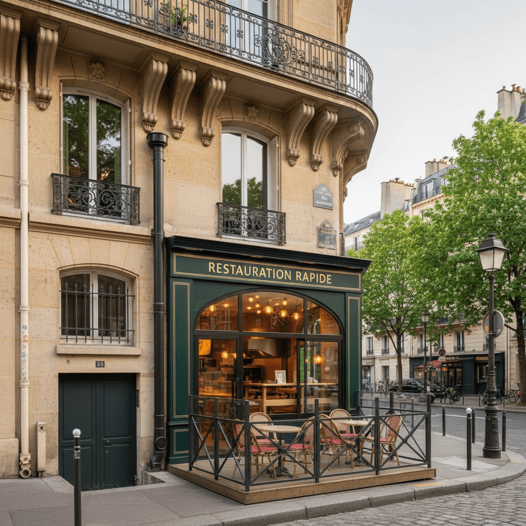 Local commercial de restauration à Paris - 99 m²