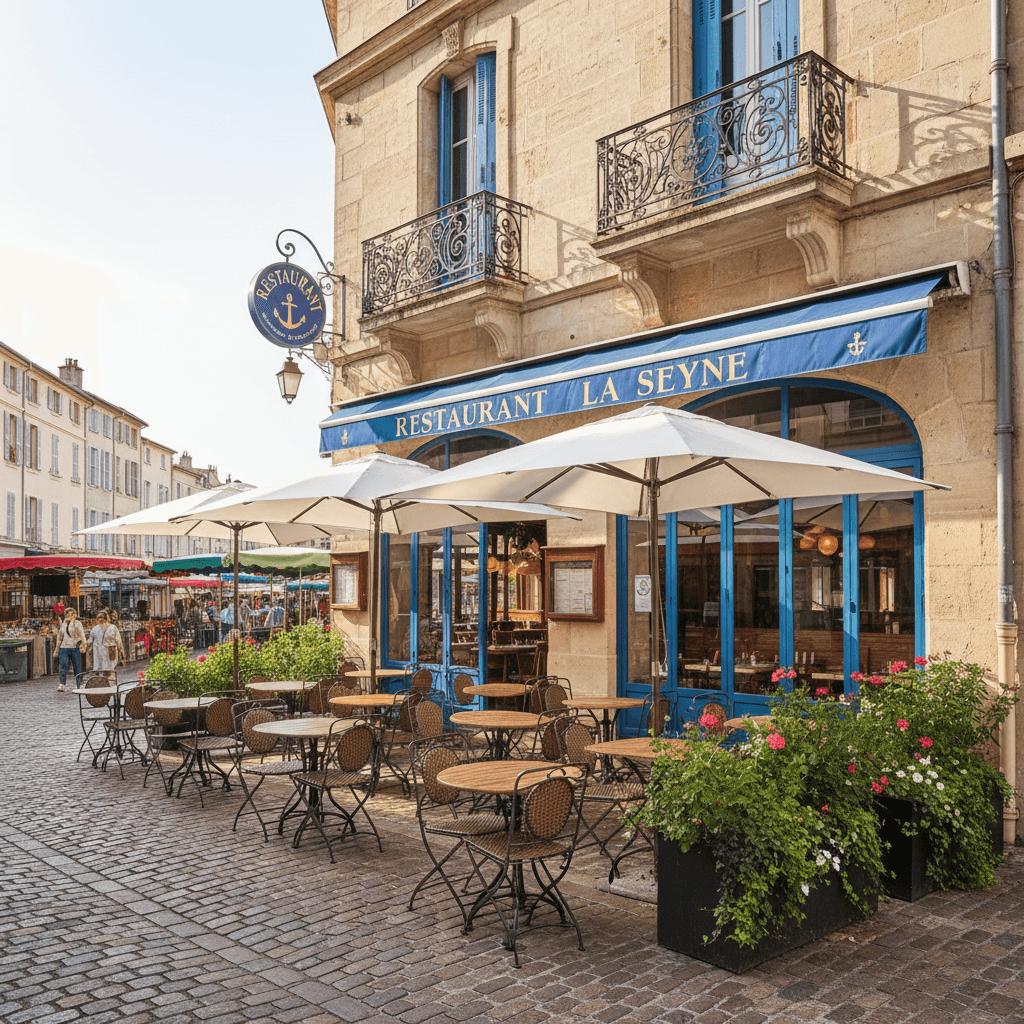 Restaurant à La Seyne-Sur-Mer : terrasse - Image 1
