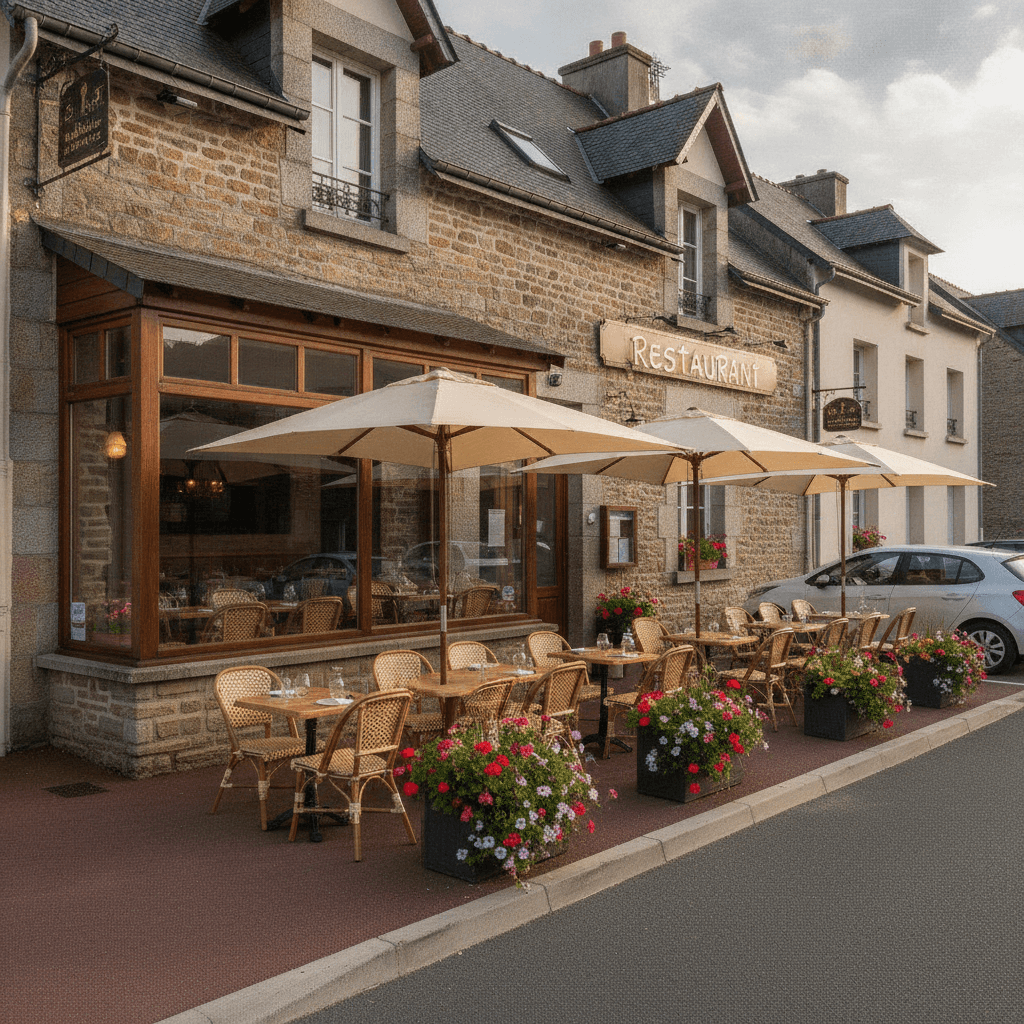 Restaurant 160m² à Loudéac : terrasse - licence IV - Image 1