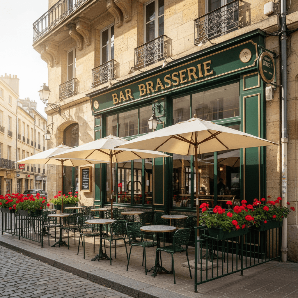 Bar-brasserie à Bordeaux : terrasse - licence IV