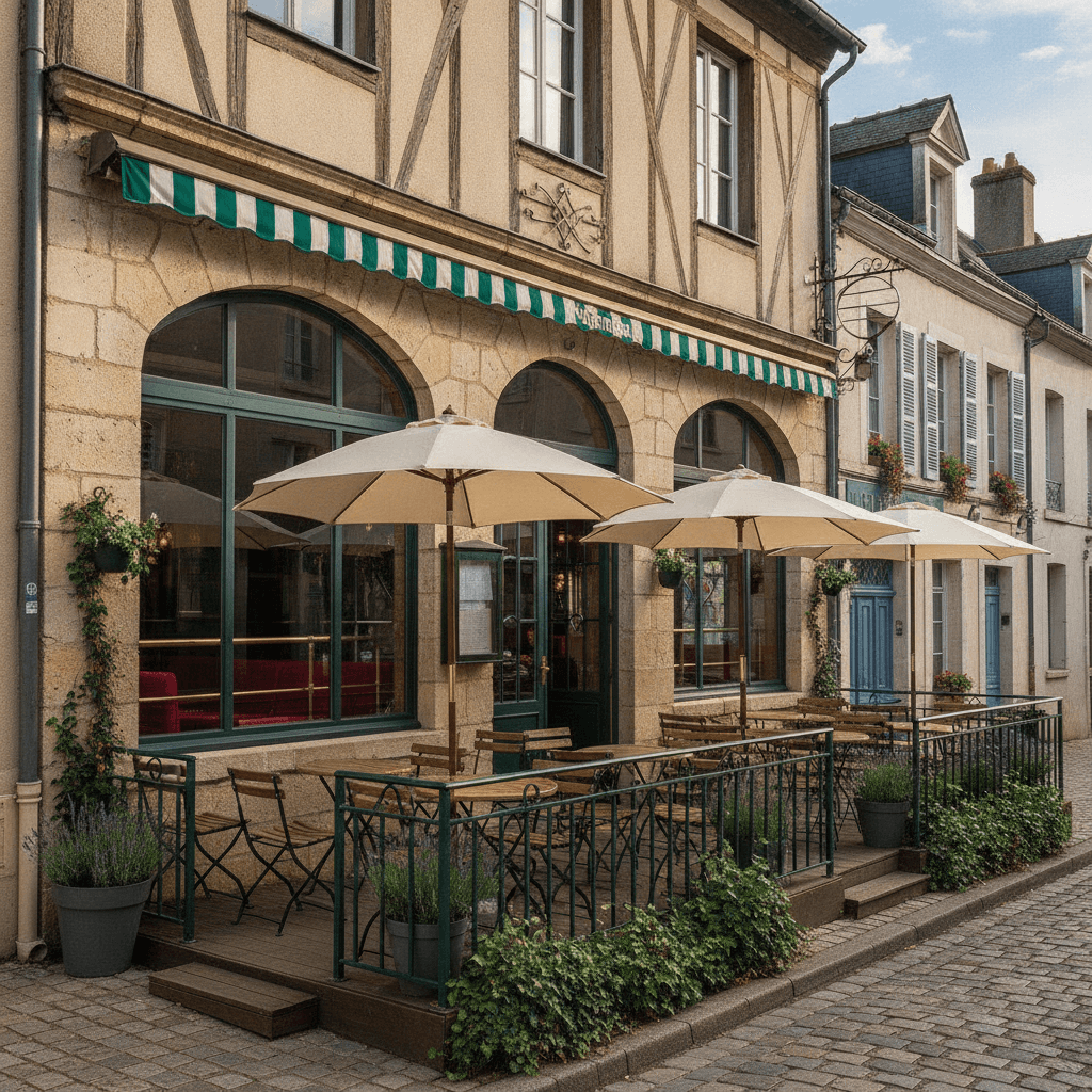 Bar-brasserie 184m² à Château-la-Vallière : terrasse - licence IV - Image 1