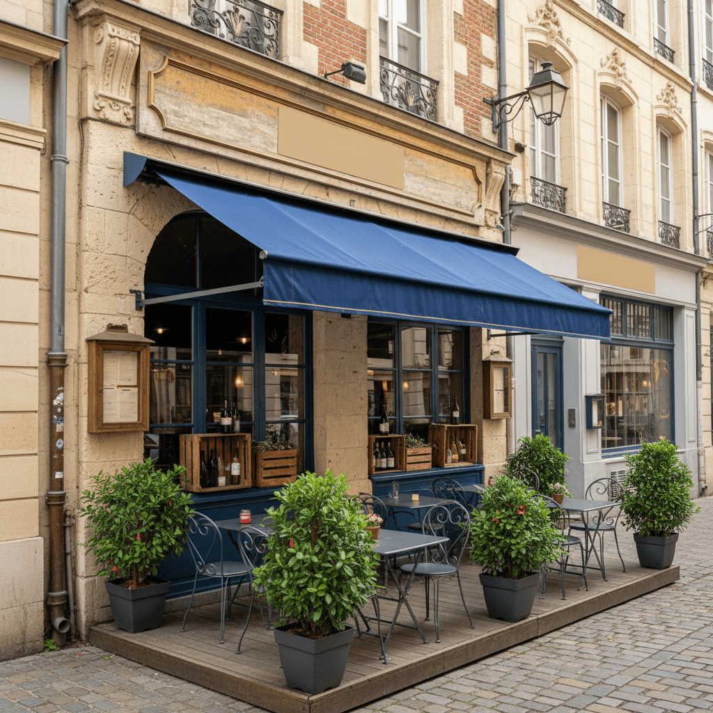 Restaurant à Lille : terrasse - extraction