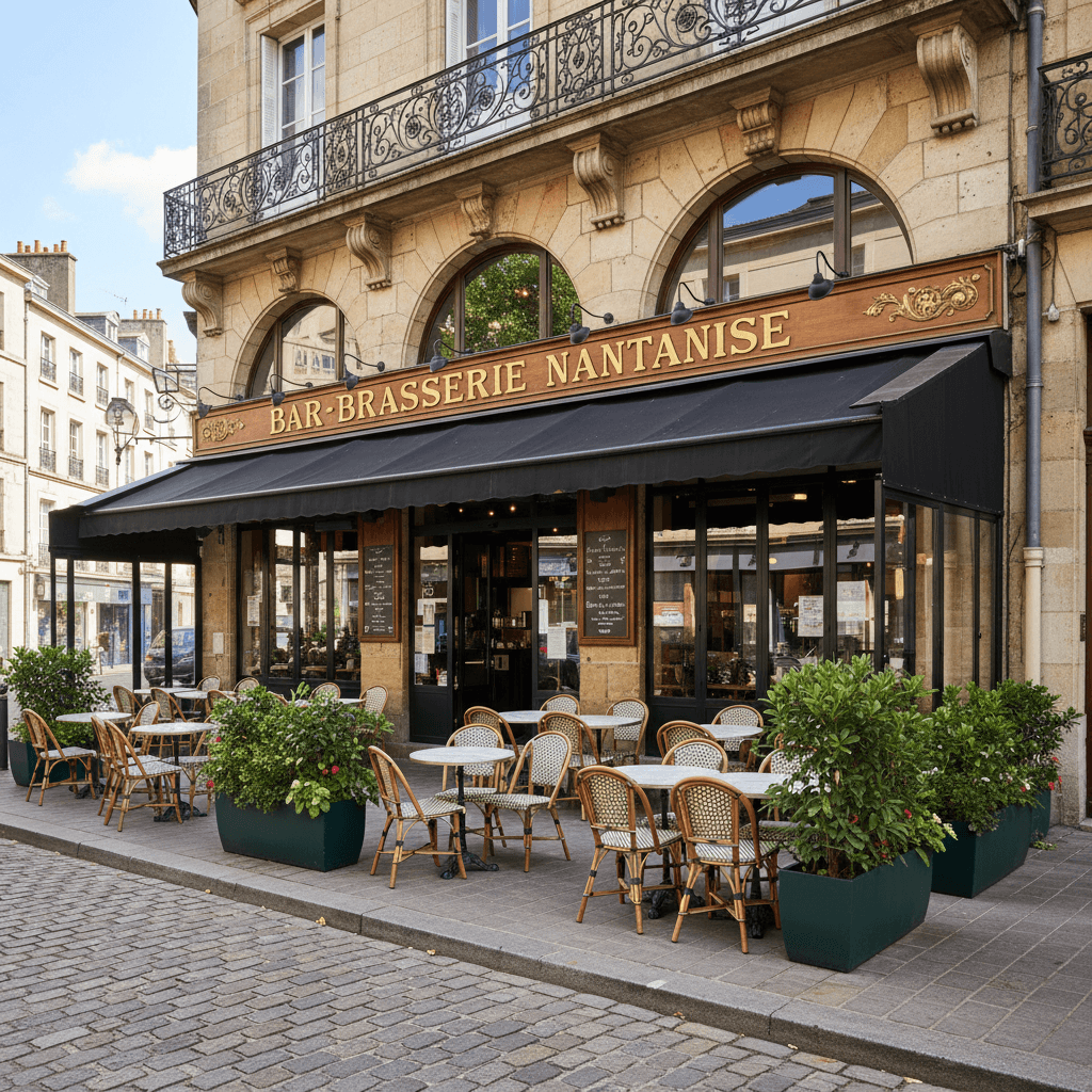 Bar-brasserie 150m² à Nantes : terrasse - licence IV