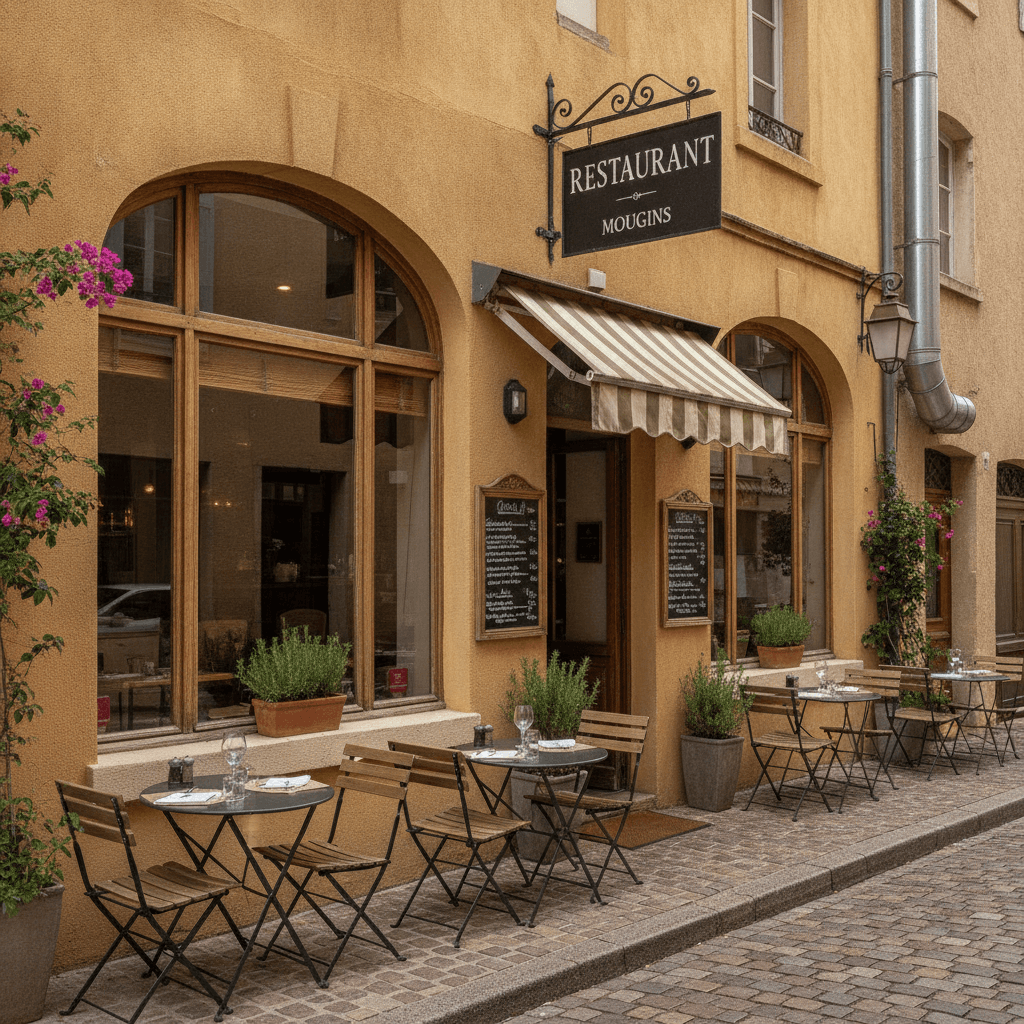 Restaurant 100m² à Mougins : terrasse - extraction - Image 1