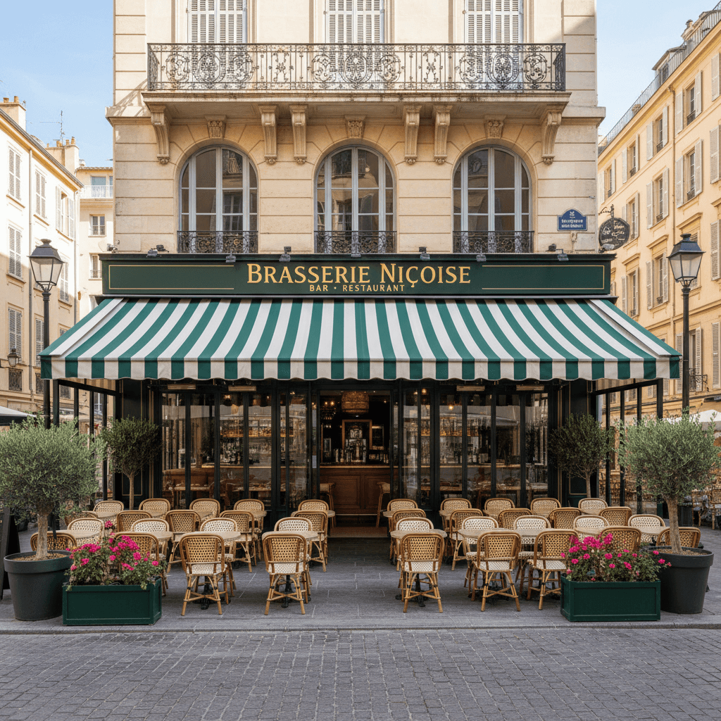 Bar-brasserie 216m² à Nice : terrasse - licence IV