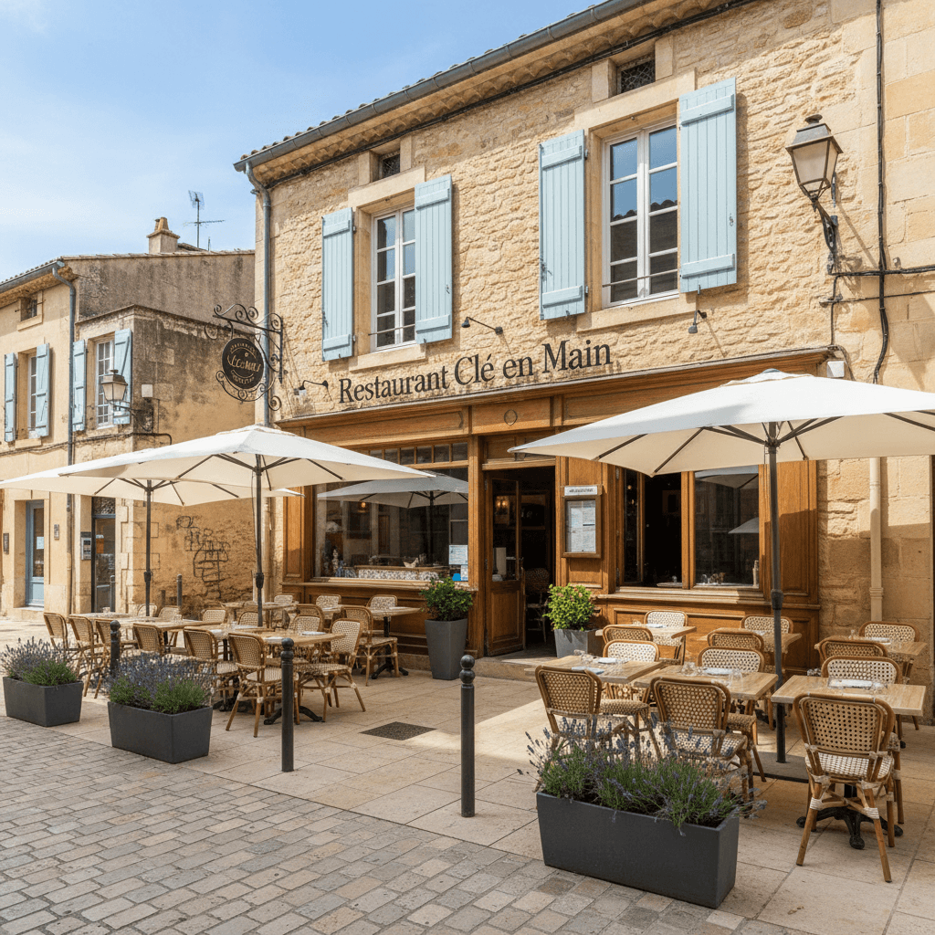 Restaurant à Arles : terrasse - Image 1