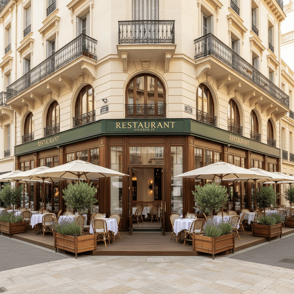Restaurant 240m² à Nice : terrasse - licence IV