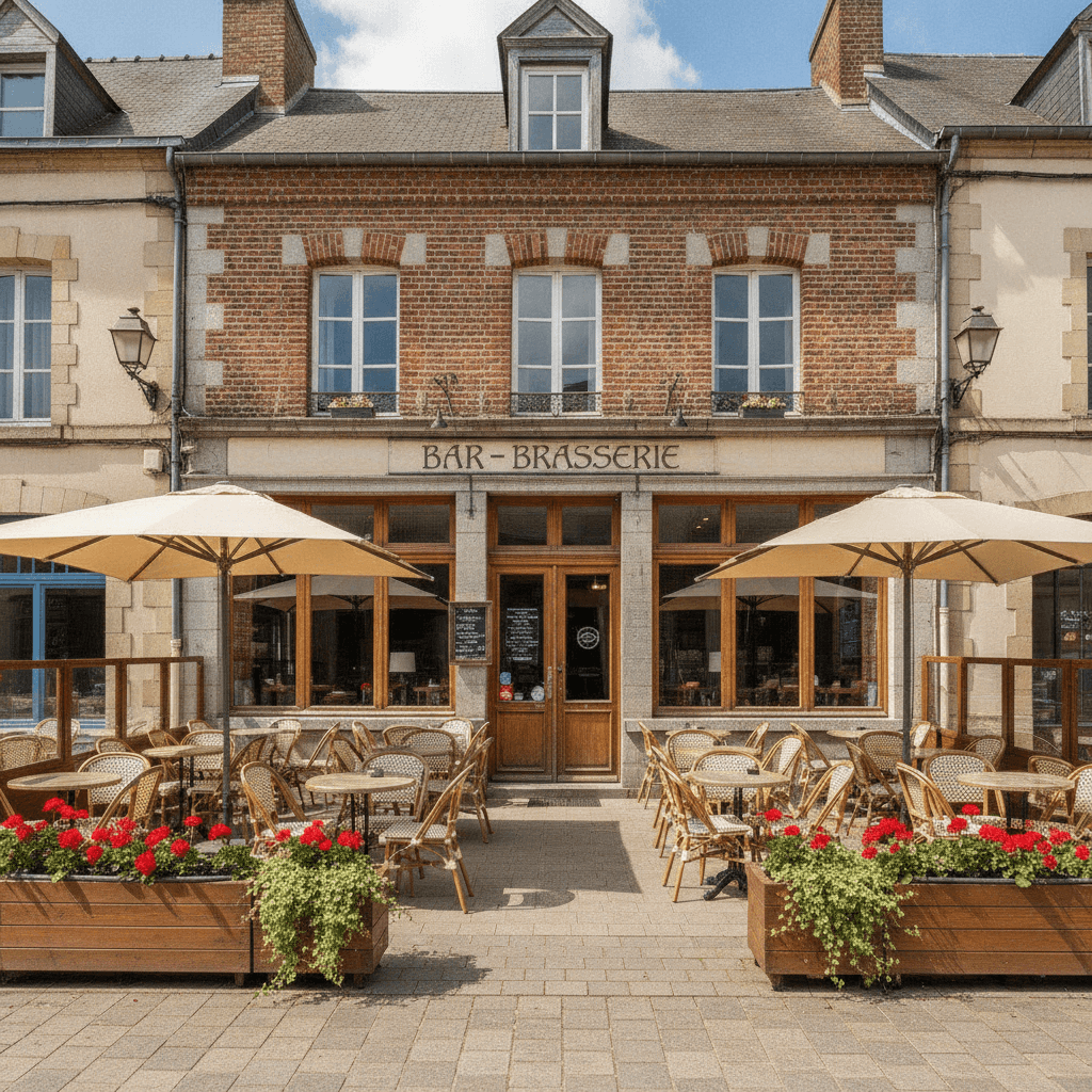 Bar-brasserie 200m² à Avesnes-Sur-Helpe : terrasse - licence IV - Image 1