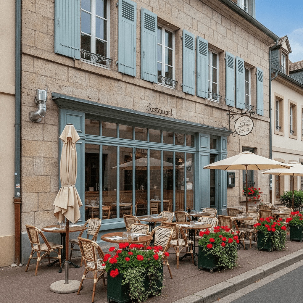 Restaurant 165m² à Hoenheim : terrasse - extraction - Image 1