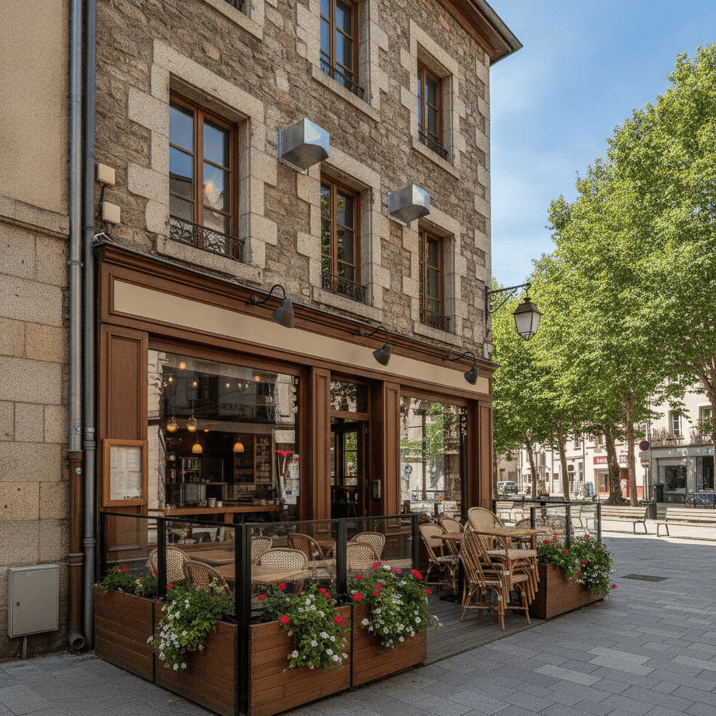 Restaurant 180m² à Chambéry : terrasse - extraction - Image 1