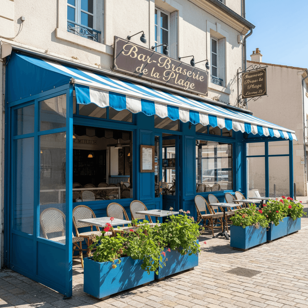Bar-brasserie 170m² à Six-Fours-Les-Plages : terrasse - licence IV