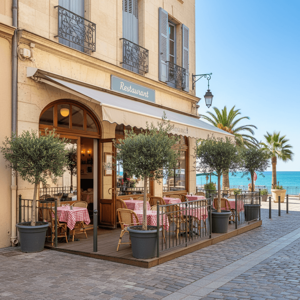 Restaurant 110m² à Toulon : terrasse - extraction - Image 1