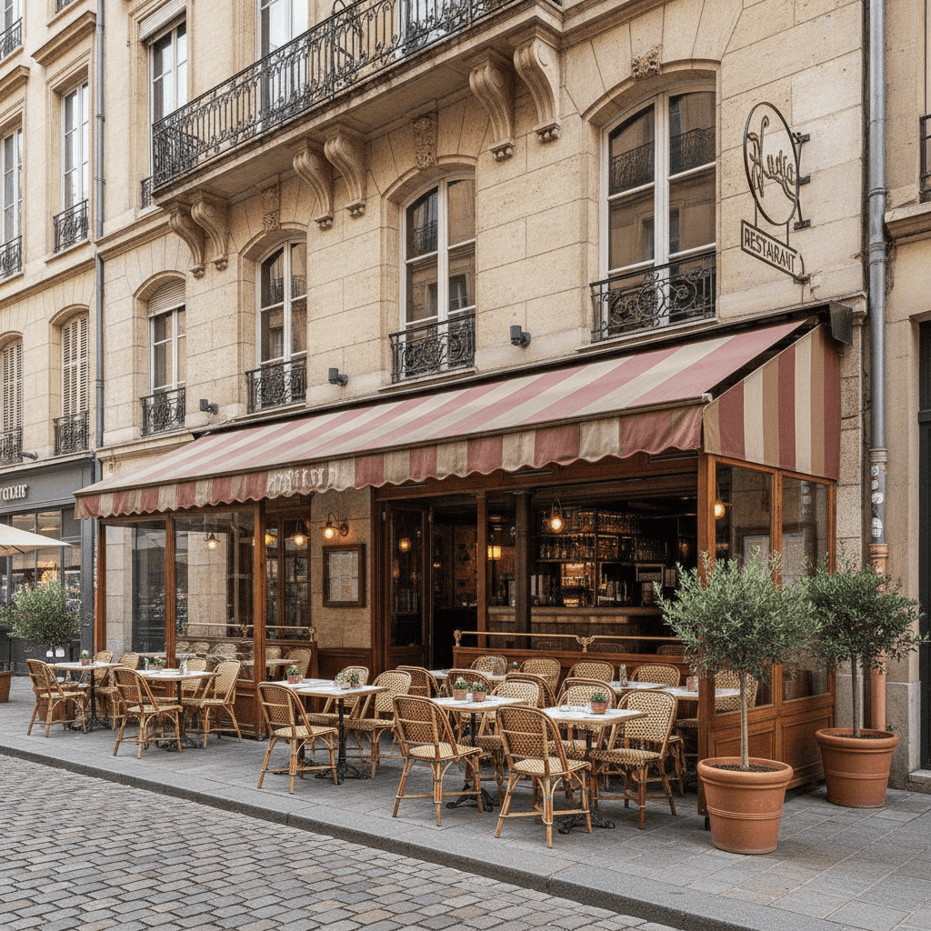 Restaurant 210m² à Lyon : terrasse - licence IV
