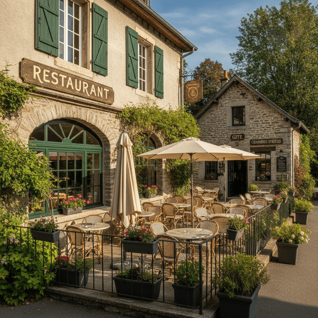 Restaurant à Annecy : terrasse - extraction - Image 1