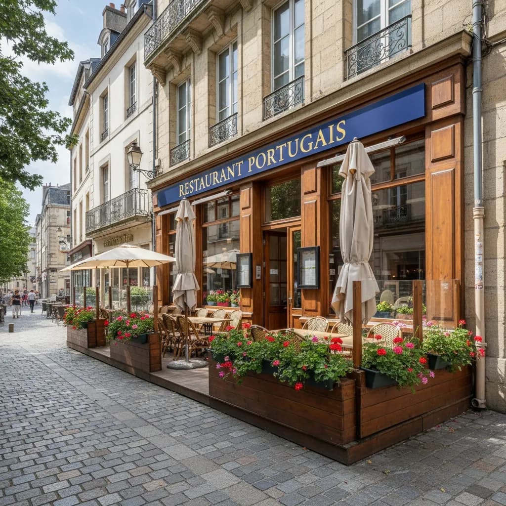Restaurant 45m² à Nantes : terrasse - Image 1