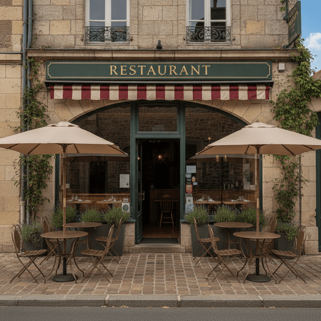 Restaurant 200m² à Arelaune-En-Seine : terrasse - extraction - Image 1