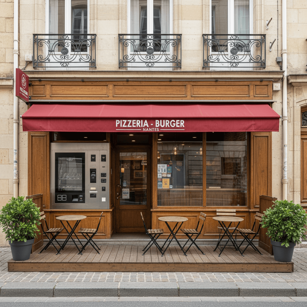 Fast-food 77m² à Nantes : terrasse - extraction - Image 1