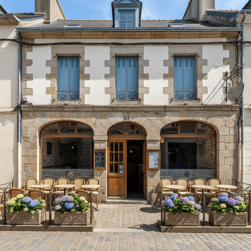 Bar-brasserie à Vannes : terrasse - licence IV - Image 1