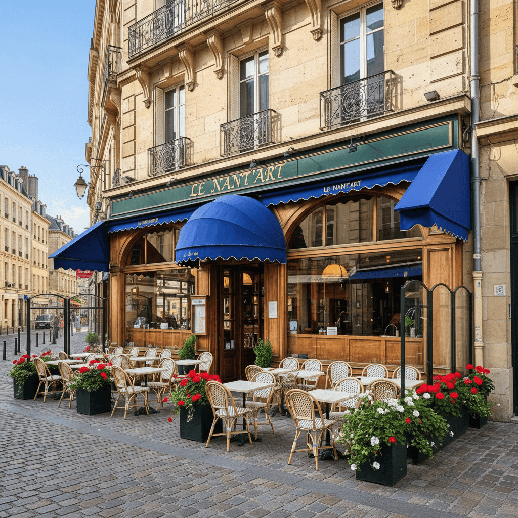 Restaurant à Nantes : terrasse - extraction - Image 1