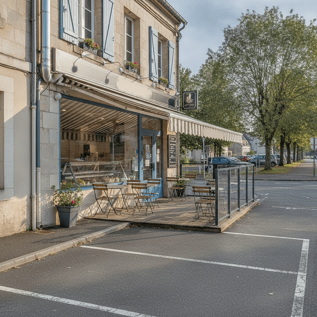 Fast-food 80m² à Challans : terrasse - extraction - Image 1