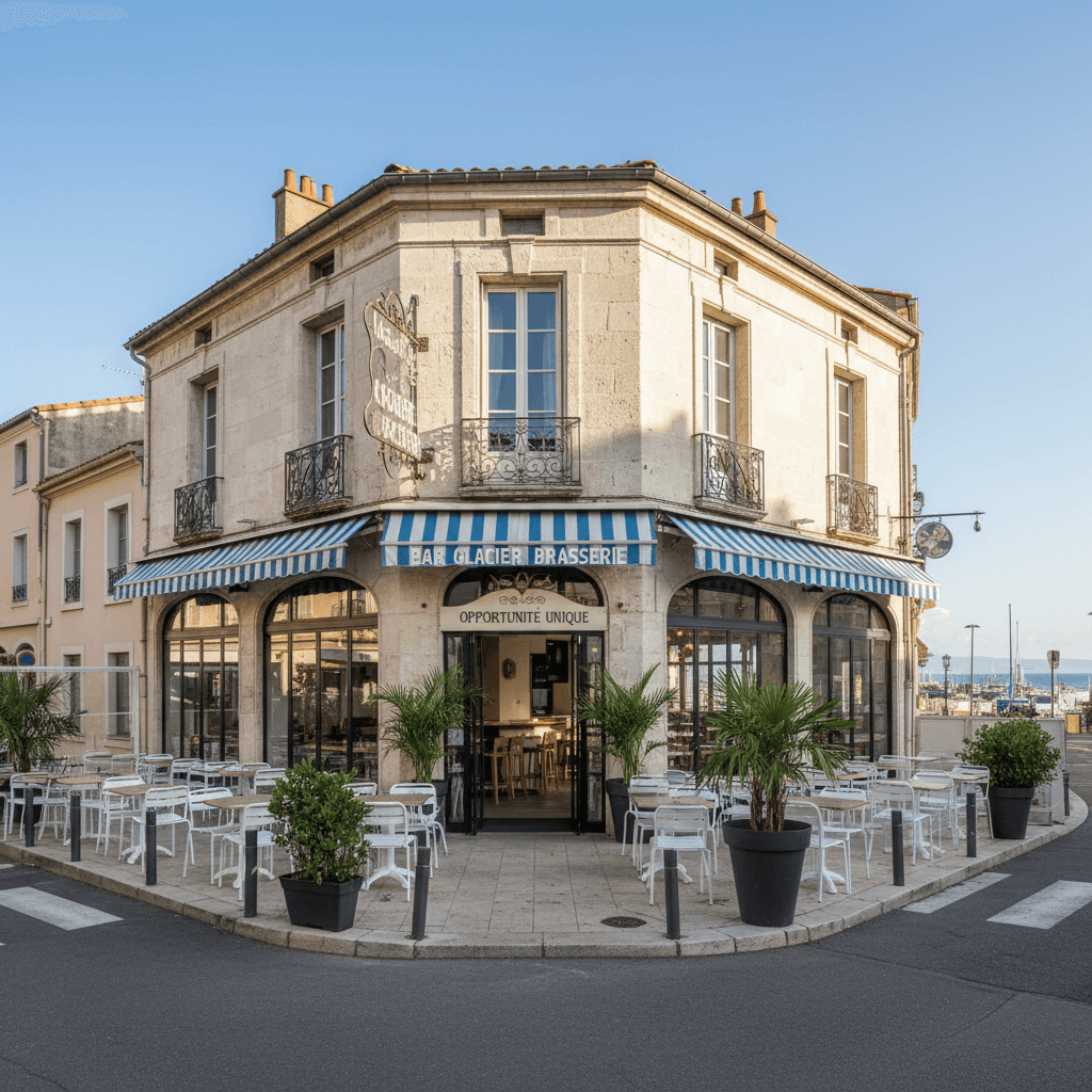 Bar-brasserie 350m² à Sète : terrasse - licence IV - Image 1