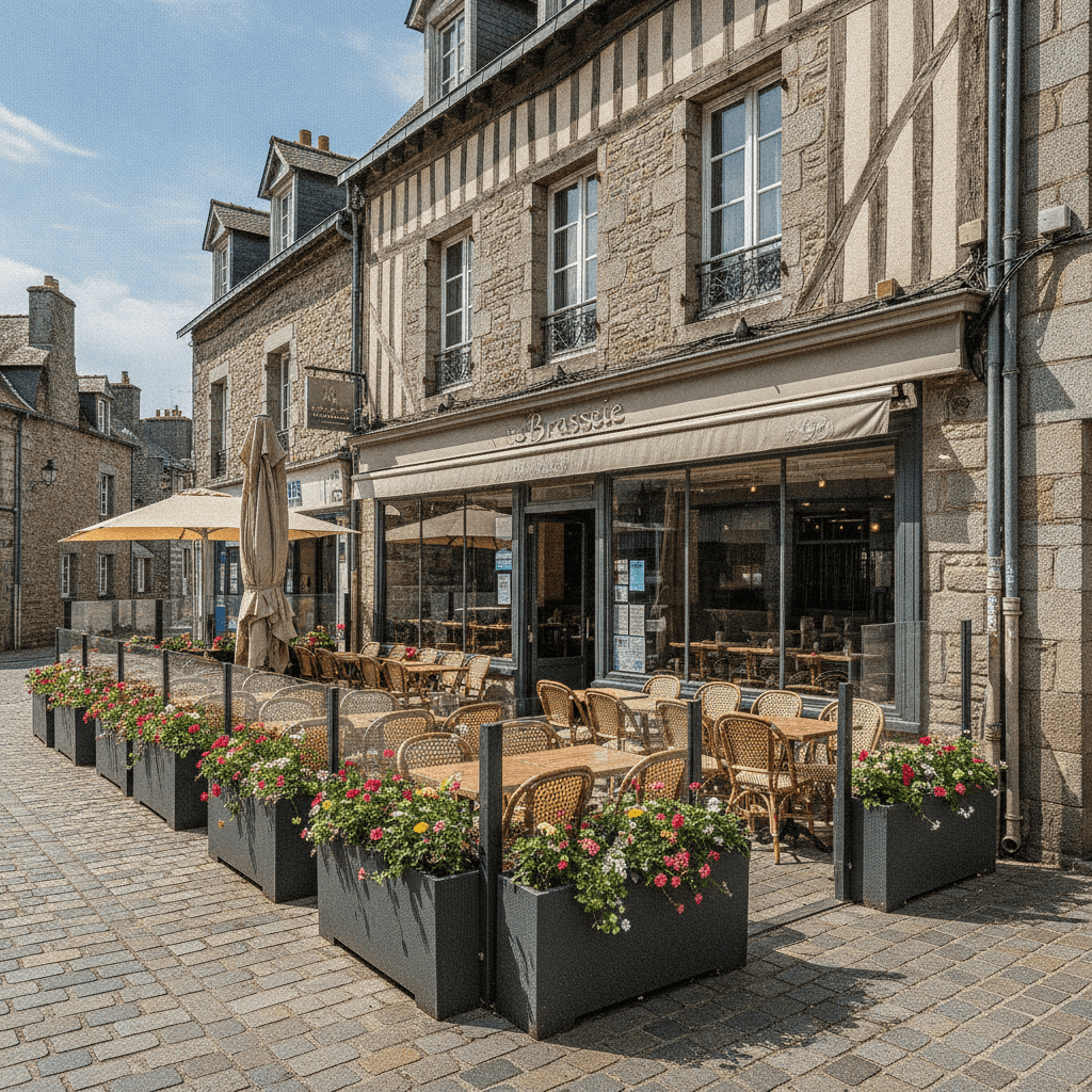 Bar-brasserie 420m² à Dinan : terrasse - licence IV - Image 1
