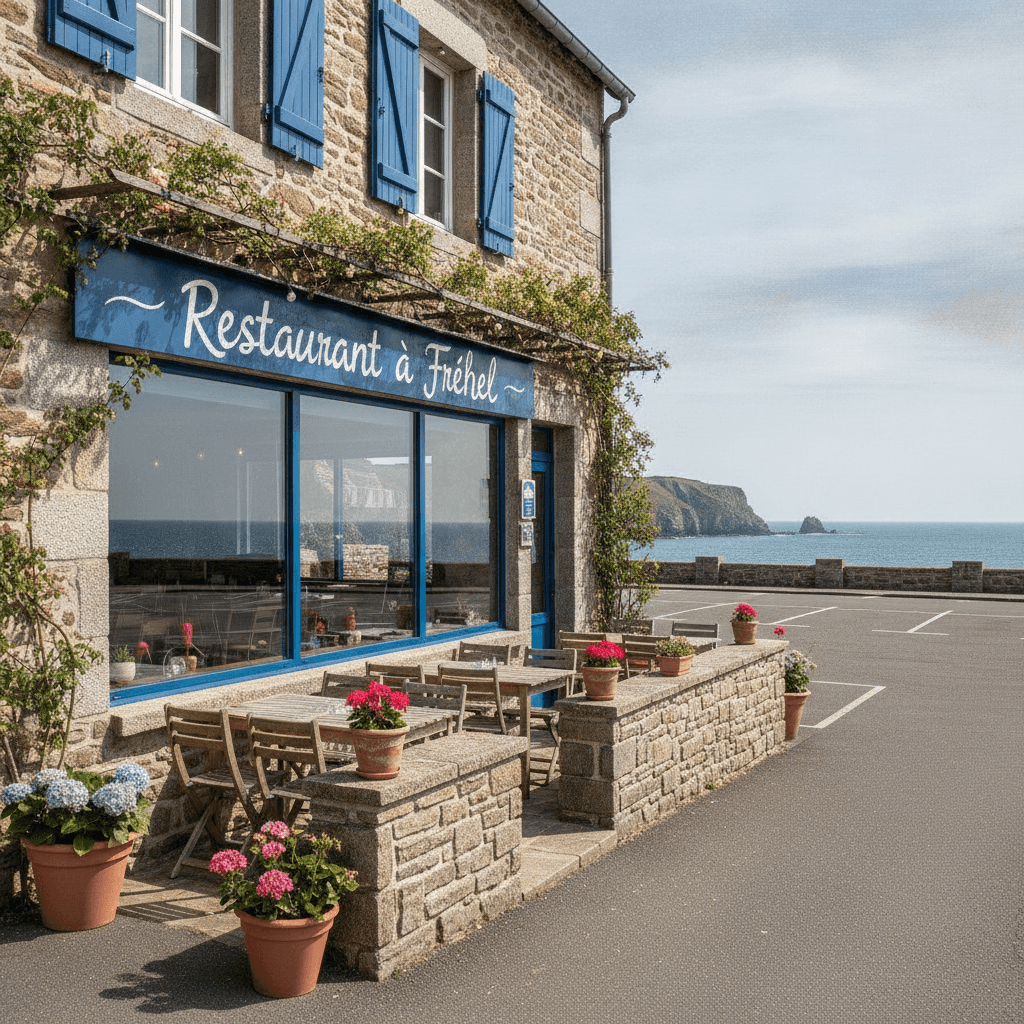 Restaurant à Fréhel : terrasse - licence IV - Image 1