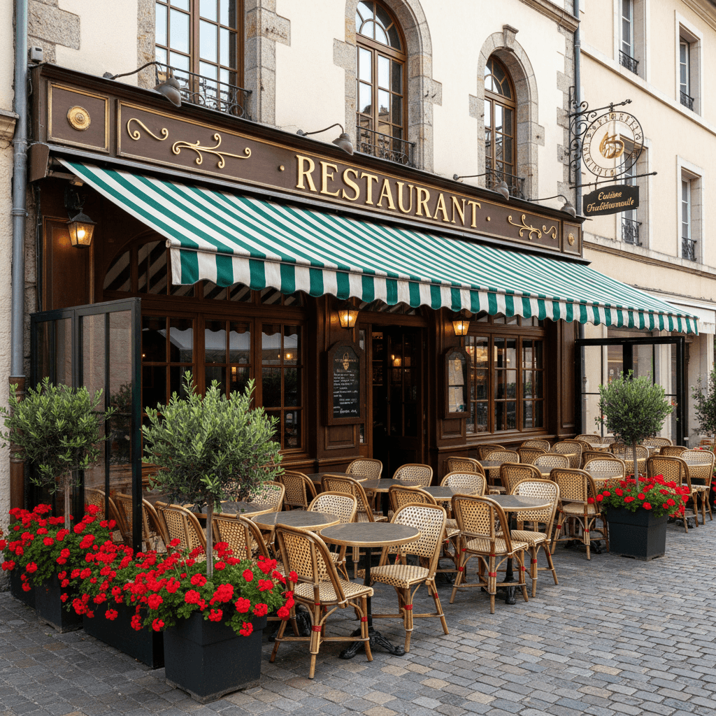 Restaurant à Annecy : terrasse - extraction - Image 1