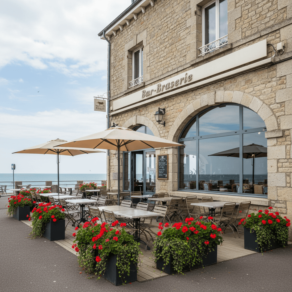Bar-brasserie 300m² à Petit-Caux : terrasse - licence IV - Image 1