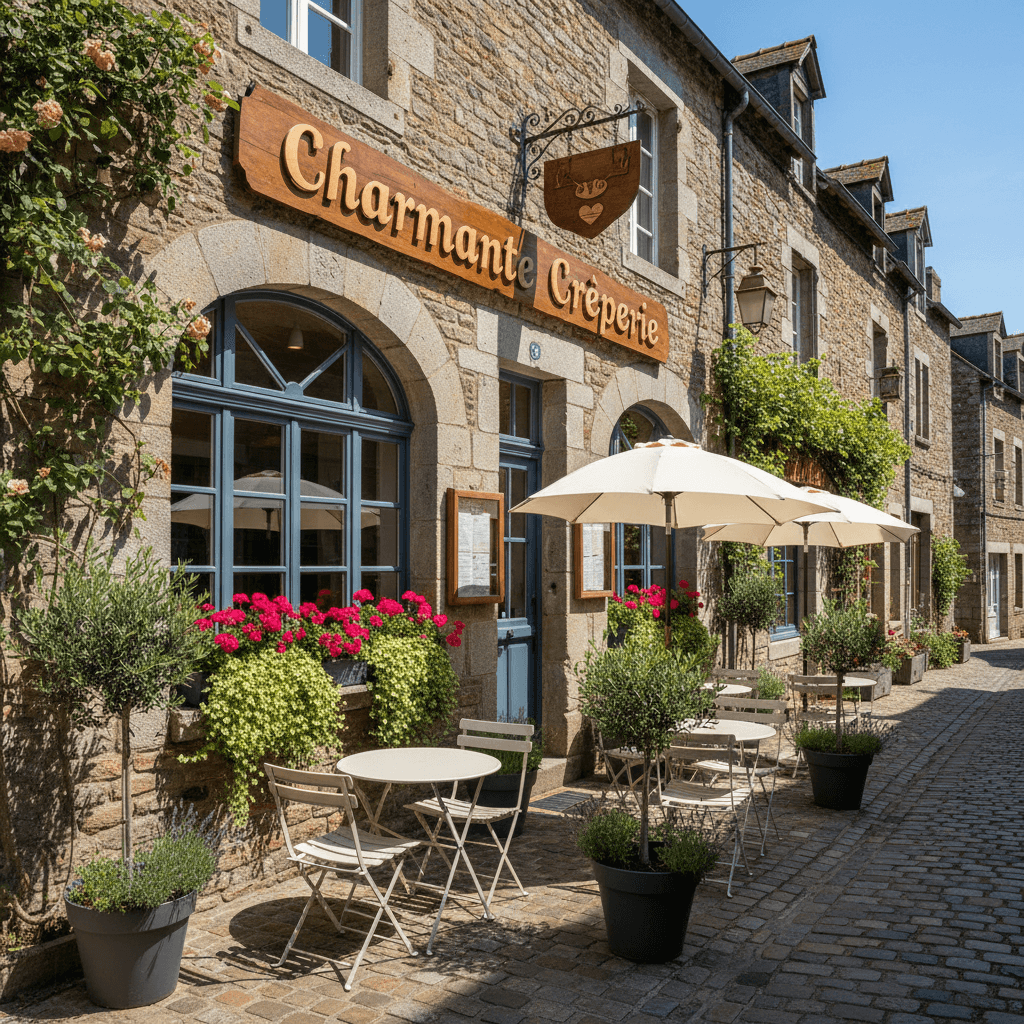 Restaurant à Guérande : terrasse - climatisation - Image 1