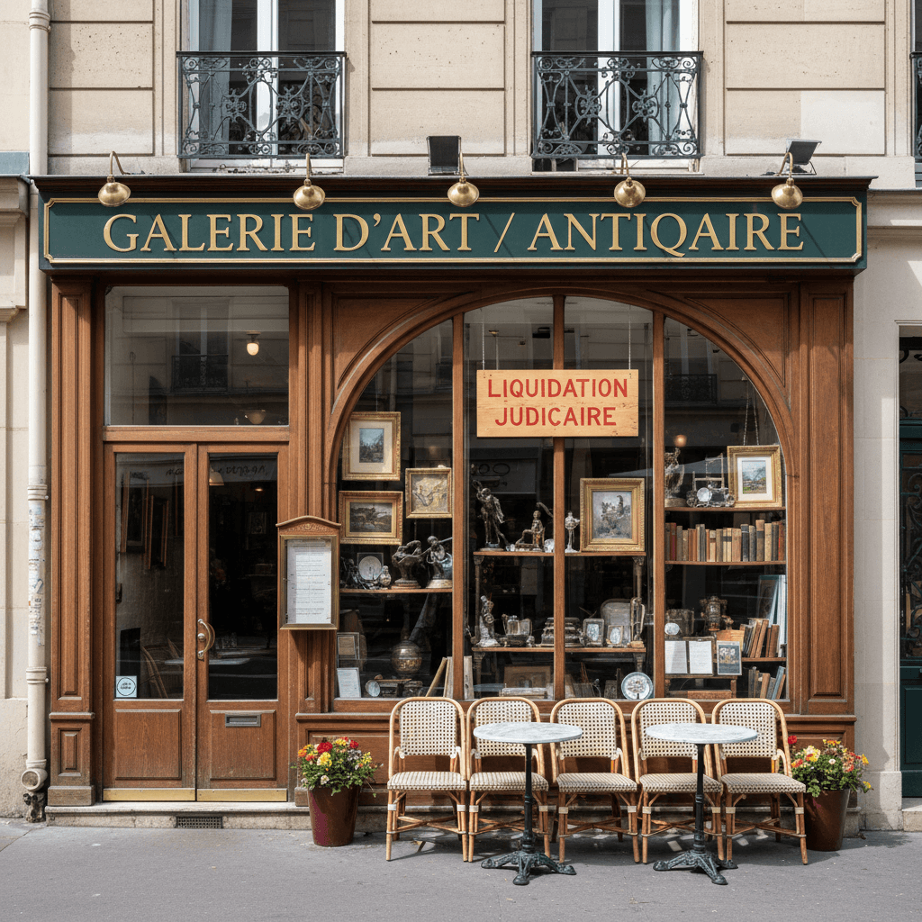 Galerie d’art / Antiquaire 30m² à Paris : cave/réserve en liquidation judiciaire