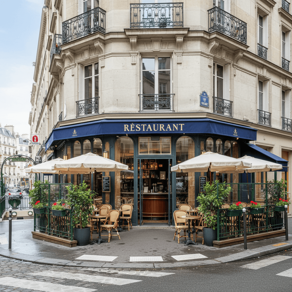 Restaurant 110m² à Paris : terrasse - licence IV